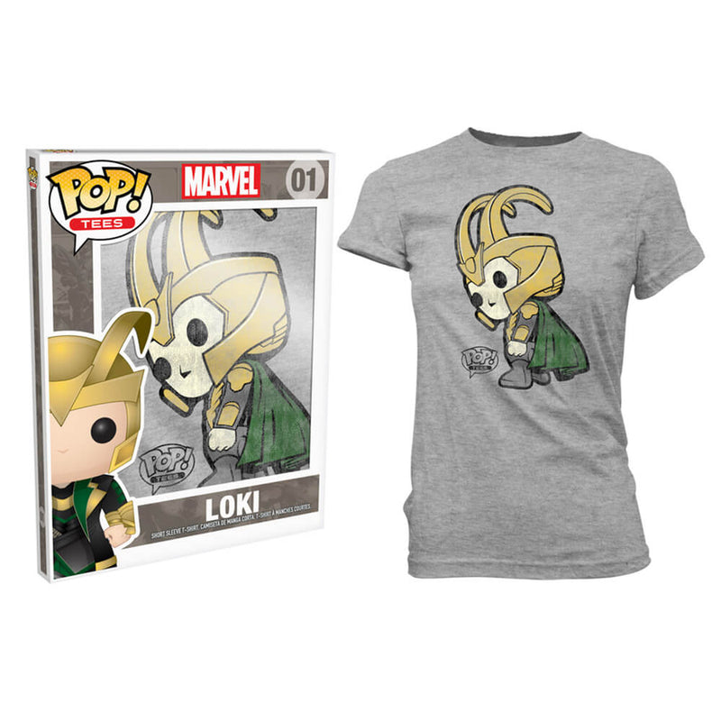 Thor Loki Pop! T-paita Naisten harmaa