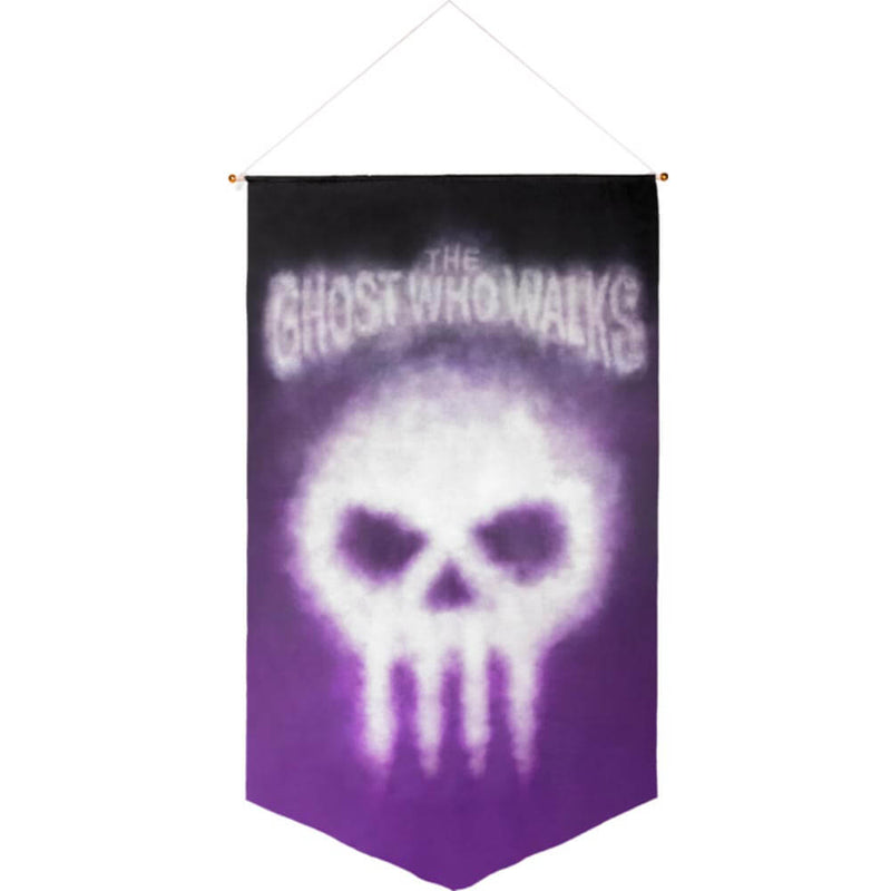 The Phantom The Ghost Who Walks Satin Wall Banner