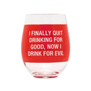 Sano mitä varrettomia viinilasia