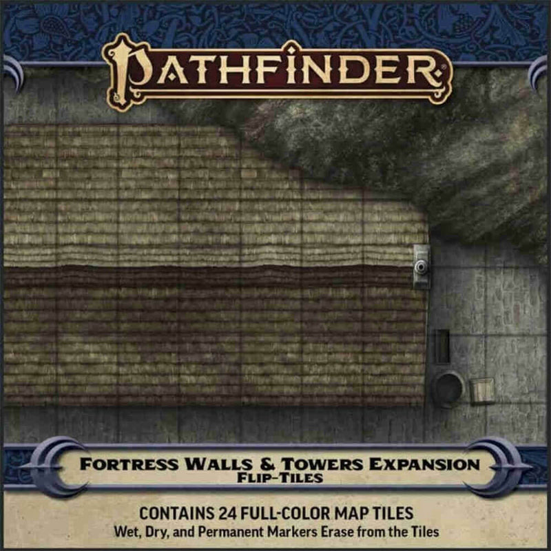 Pathfinder Flip Tiles Fortress Walls & Towers Expansion