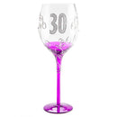 Birthday Clear Wine Glass
