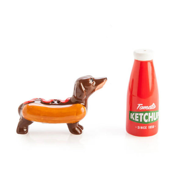 Sausage Dog & Ketchup Salt & Pepper Set