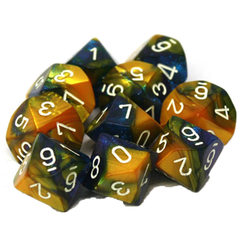 Chessex D10 Polyedral 10-Die Gemini -sarja