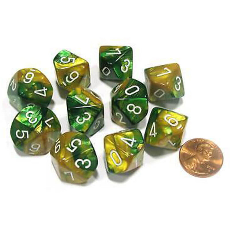 Chessex D10 Polyedral 10-Die Gemini -sarja