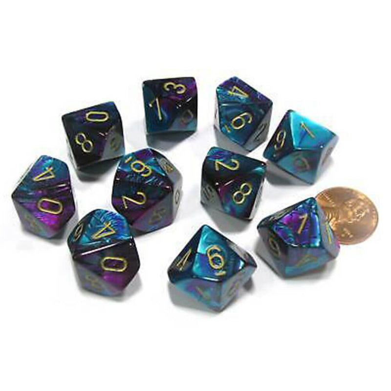 Chessex D10 Polyedral 10-Die Gemini -sarja