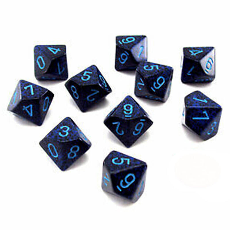 Chessex D10 Polyedral 10-Die Speckled Set