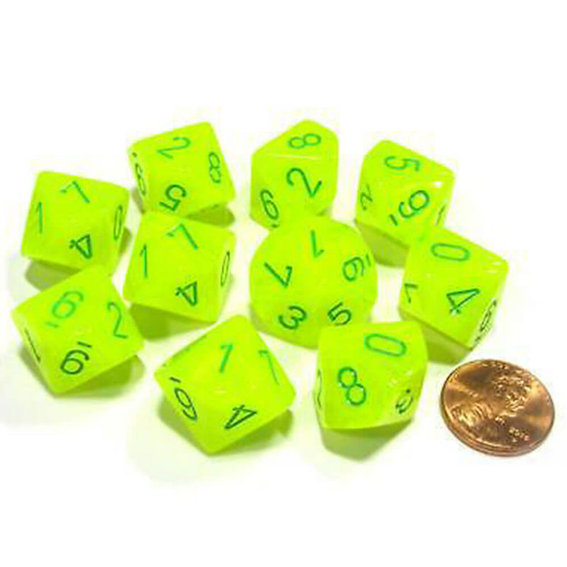 Chessex D10 Polyedral 10-Die Vortex -sarja