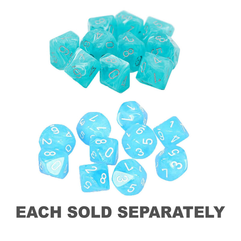 Chessex D10 Polyhedral 10-Die Cirrus Set