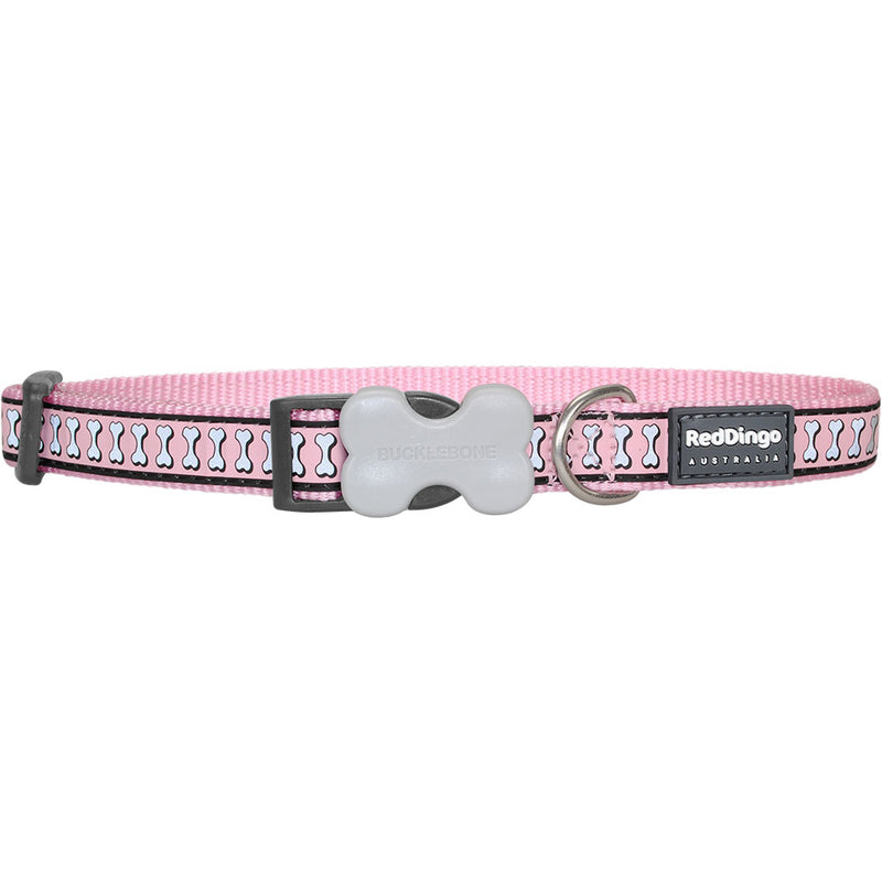 Hundkrage med reflekterande bendesign (rosa)