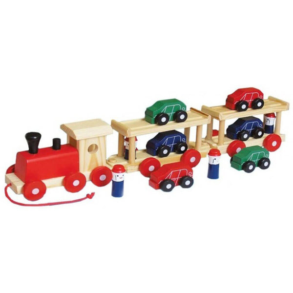 Trailer Wooden Toy Cars & People