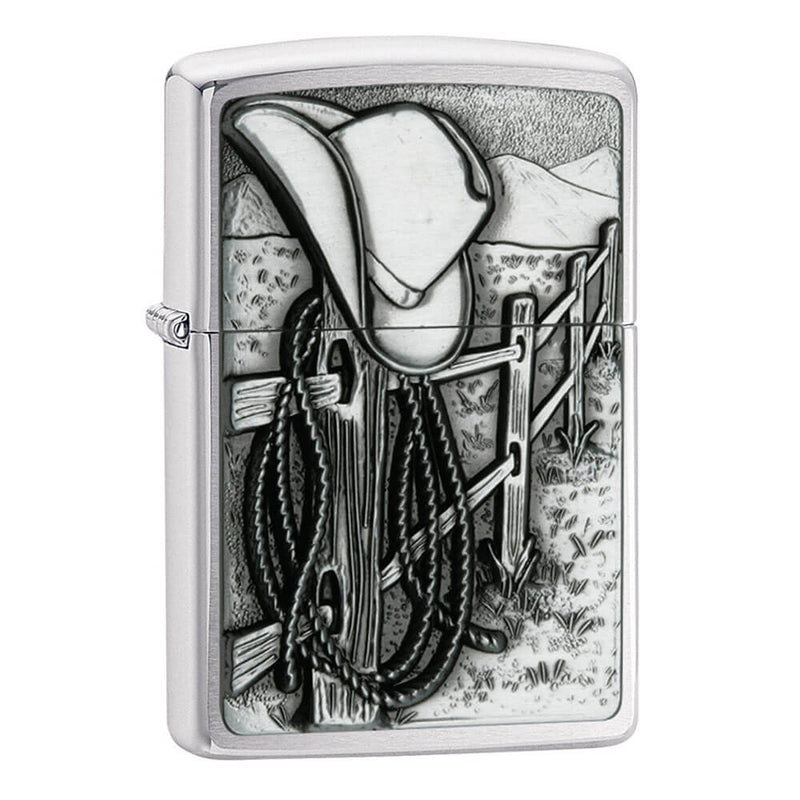 Zippo Prairie Brushed Chrome Lighter