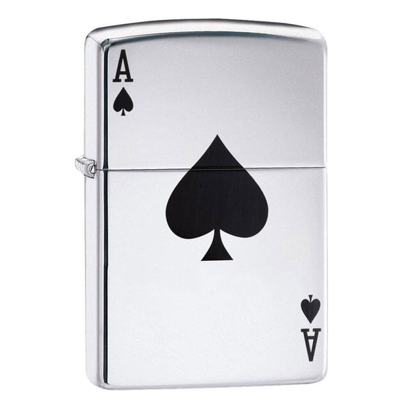 Zippo Lucky Ace High Polished Chrome Lighter