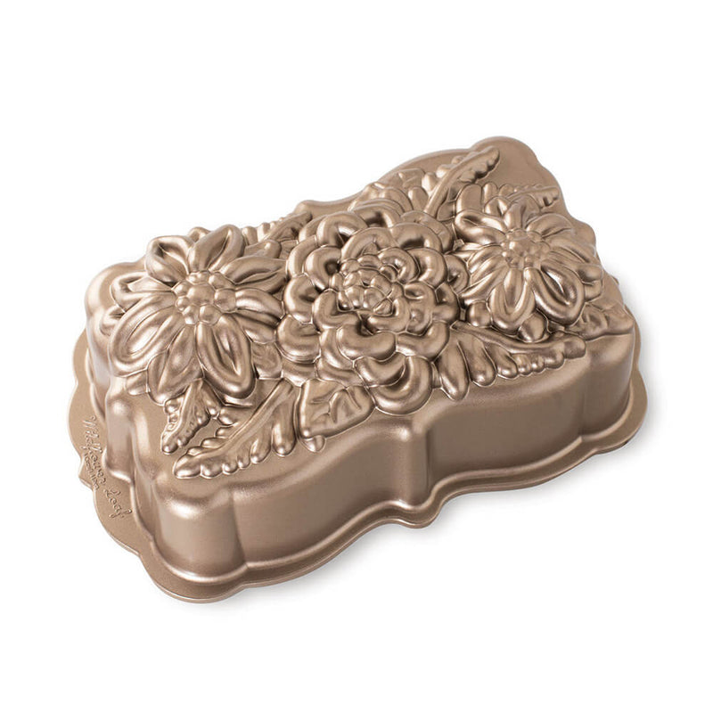 Nordic Ware Toffee Wildflower Loaf Pan