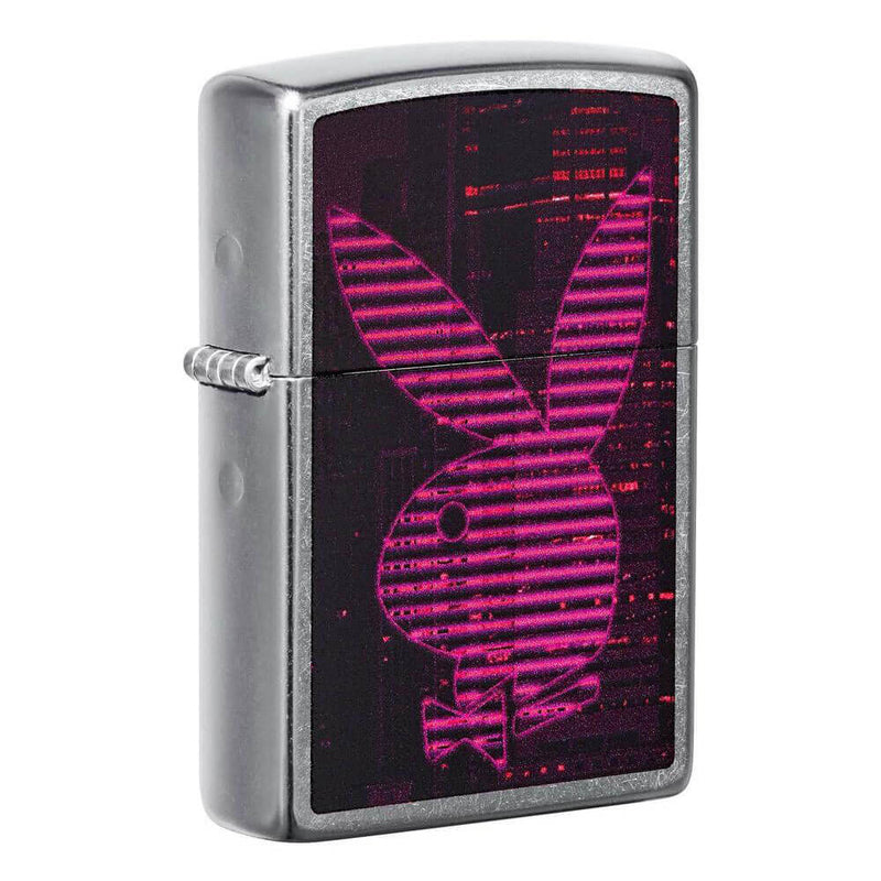 Zippo Playboy Design Street Chrome Light