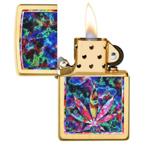 Zippo Leaf Design Lighter