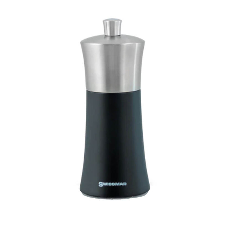 Swismar Torre Black Matte S/Steel Top Pepper Mill