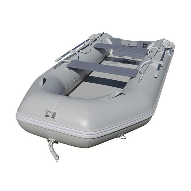Uppblåsbar PVC -båt med luftdäck (grå)