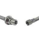 SS punotut kaasuletkujen bajonetti (3/8in SAE)