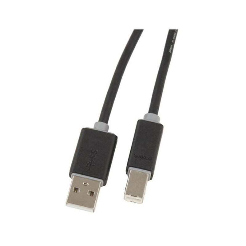 USB 2.0 typ-A-kontakt till typ-B-pluggkabel