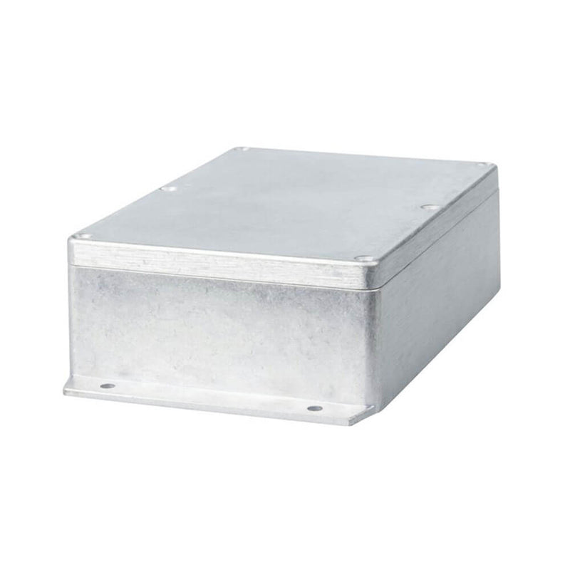 Förseglad aluminiumdiecastbox med fläns
