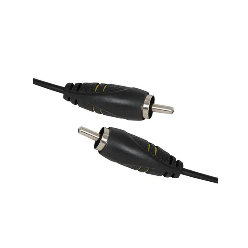 RCA Plug för att ansluta RG59U koaxialkabel (gul)