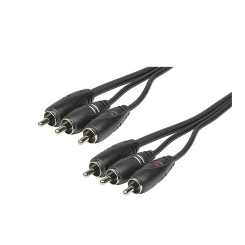 3 RCA -pluggar till Plugs Audio Visual Connecting Cable