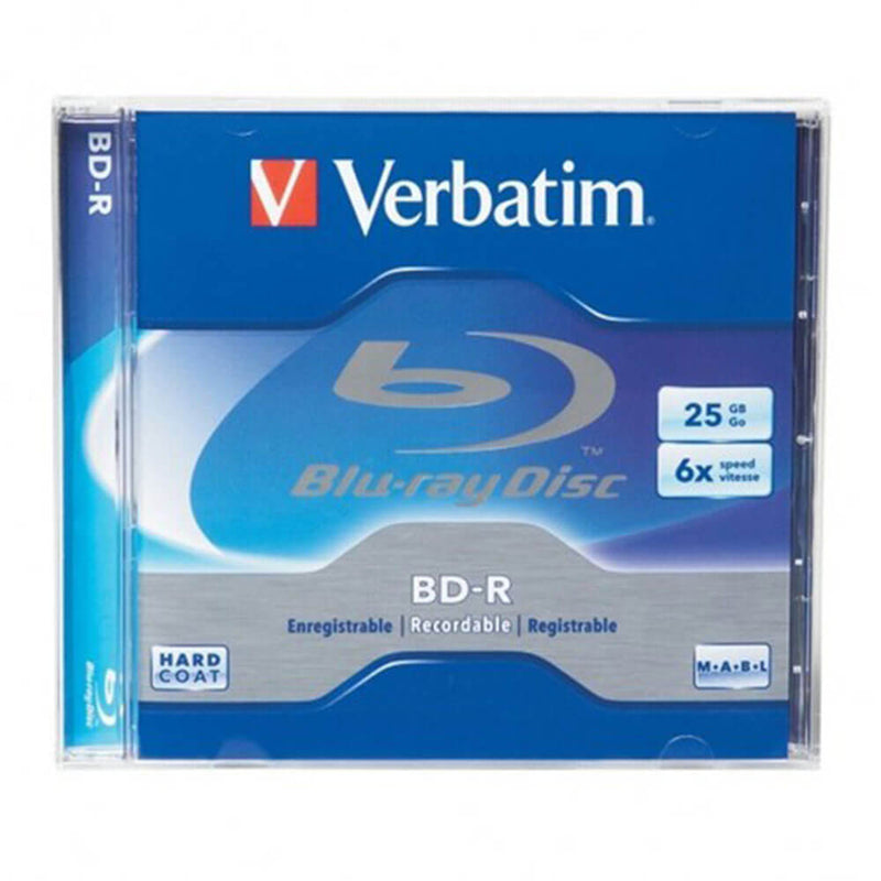 Verbatim Blu-ray-skiva med fall (25 GB)
