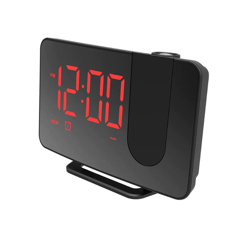 LED Digital Radio Clock med projektor
