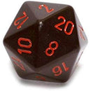 D20 -noppaa läpinäkymätön (34 mm)
