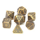 Dice Metal Set Polyheadral Mythica Battleworn
