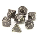 Dice Metal Set Polyheadral Mythica Battleworn