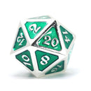 D20 Dice Metal Mythica Platinum (singel)