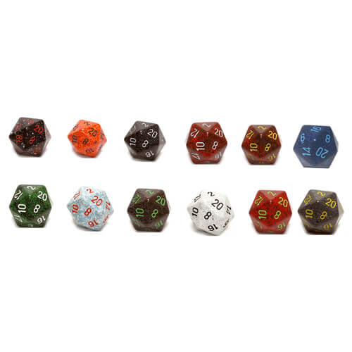 D20 Dice Speckled (34mm)