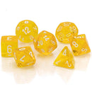 D7 Die Set Dice Translucent Poly (7 noppaa)