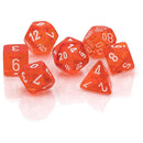 D7 Die Set Dice Translucent Poly (7 noppaa)