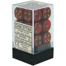 D6 DICE Glitter 16 mm (12 noppaa)