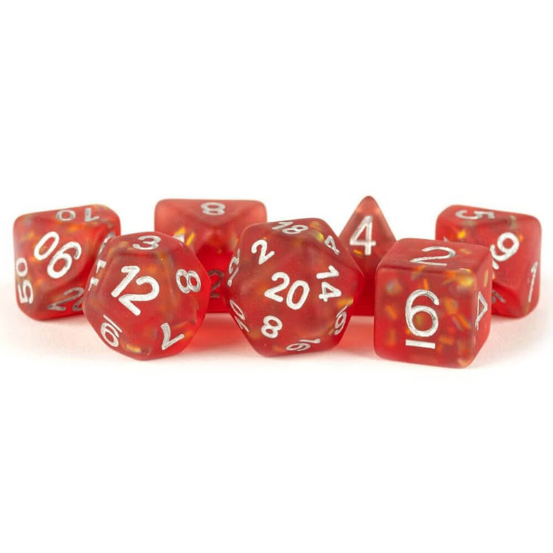 MDG ICy Opaal Dice Set 16 mm Poly