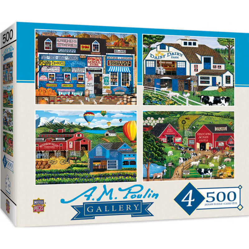 Masterpieces 4-pack 500 st pussel
