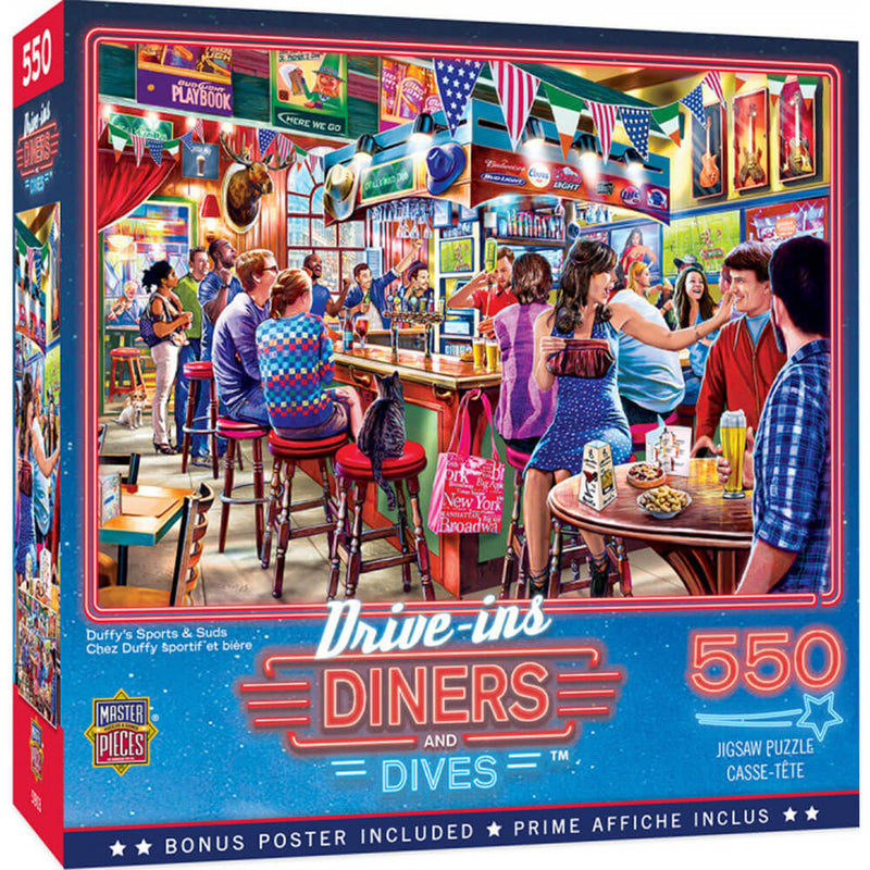 Drive-Ins Diners & Dives 550pc Palapeli