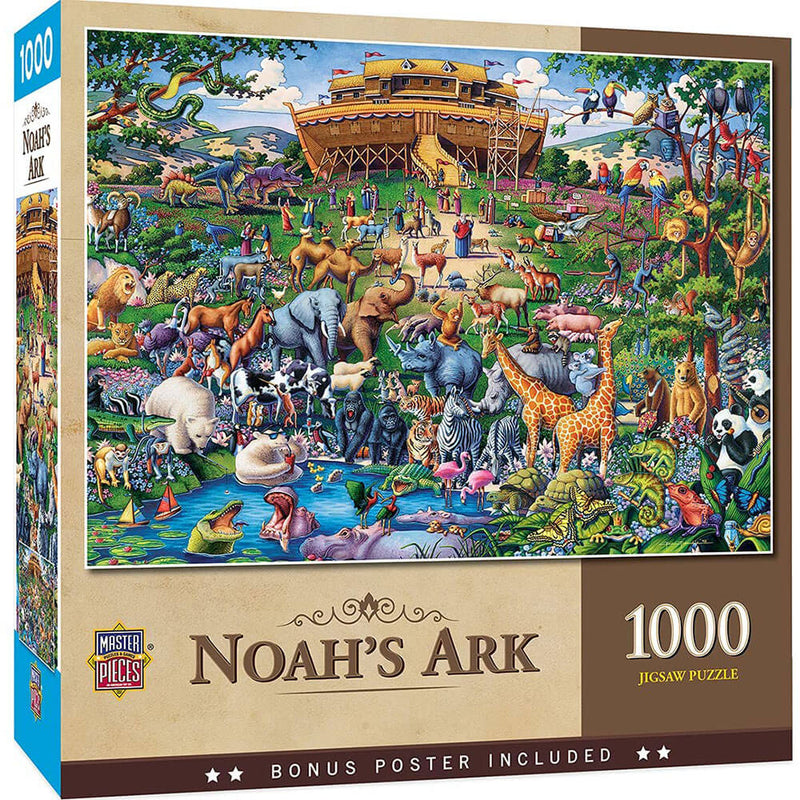 Mästerverk inspirerande Noahs arkpussel