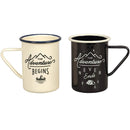 Gentlemen's Hardware Tall Enamel Mugs (Set of 2)