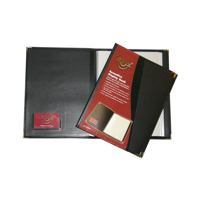 Waterville Executive Display Book A4 (musta)
