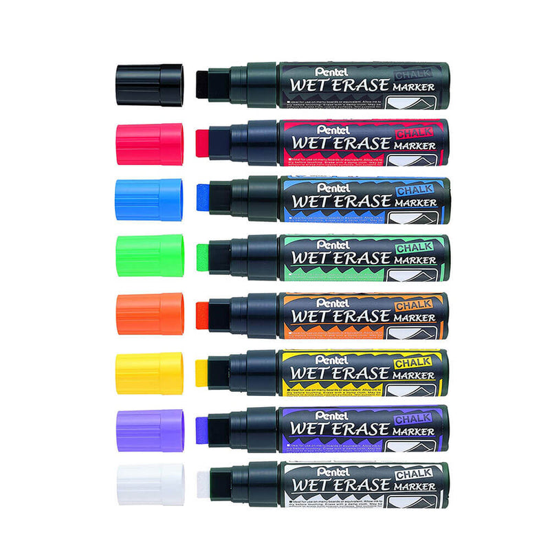 Pentel Liquid Chalk Wet Erase Marker blandade 12pk