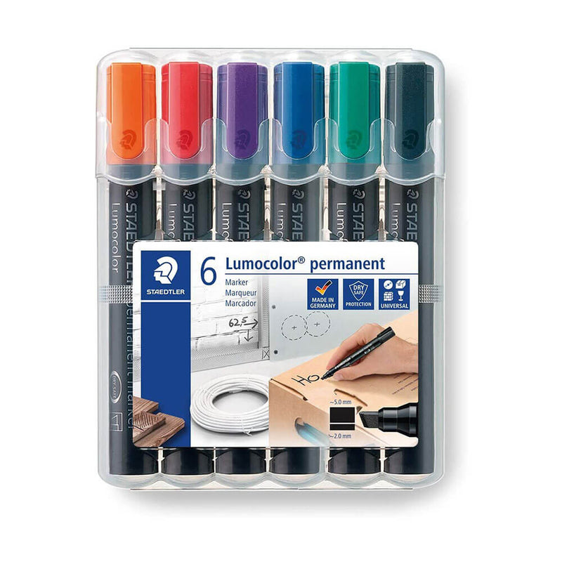 Staedtler Lumocolor Chisel Tip Marker blandad