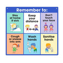 Durus -koulun hygienia ja sosiaalinen etäisyysmerkki