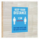 Avery Keep Your Distance Label A4 (5pk)