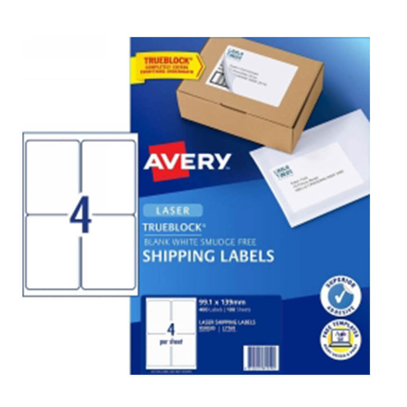 Avery fraktetikett White 100pk