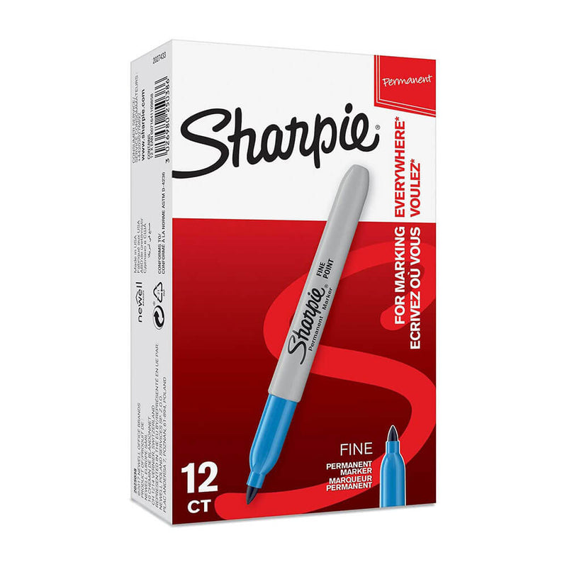 Sharpie Permanent finmarkör 1,0 mm (12pk)
