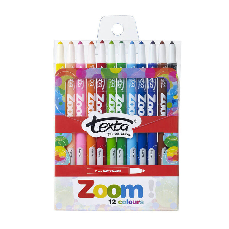 Texta Zoom Twist Crayons diverse (12pk)