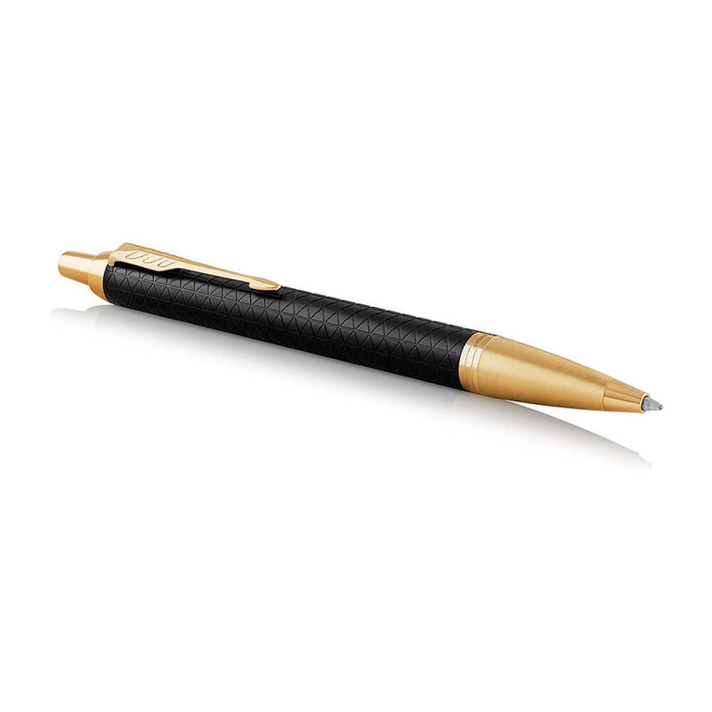 Parker IM Ballpoint Pen Gold Trim (Musta)
